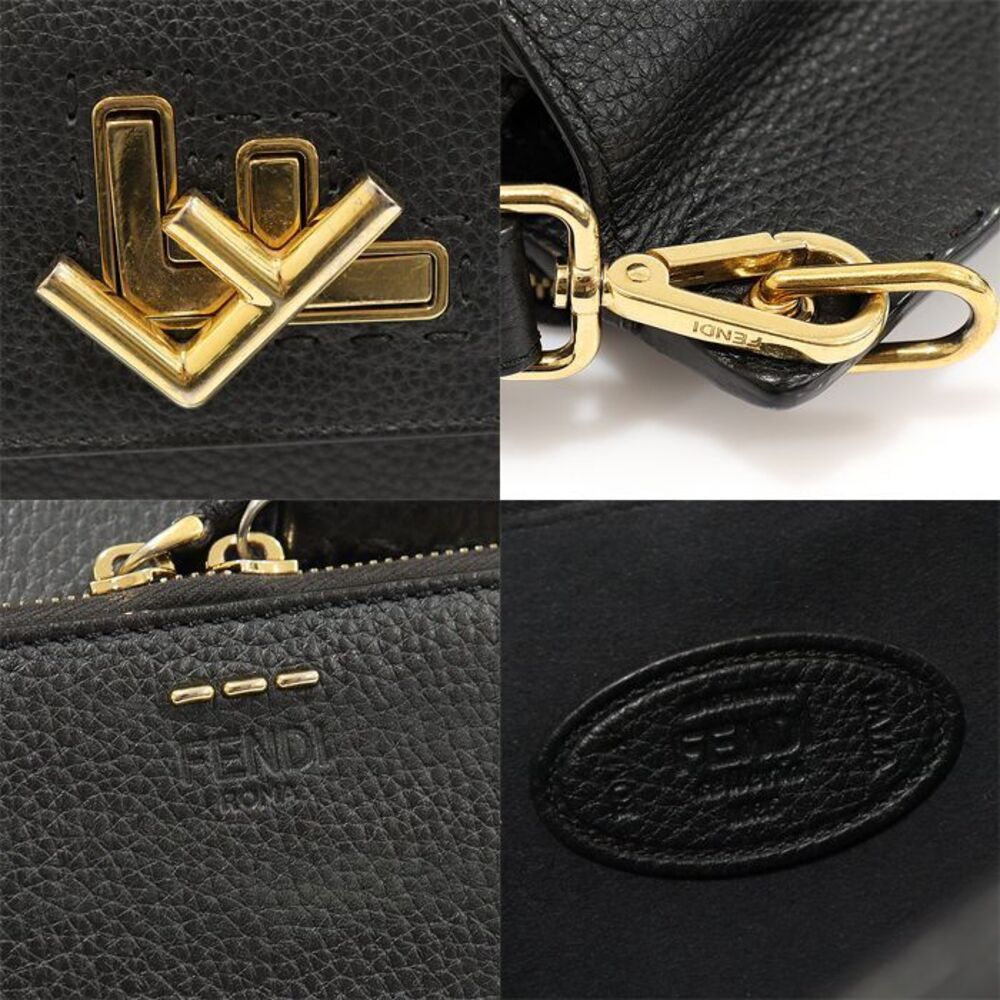 Black Calfskin Gold-plated Selleria Double Face Briefcase - Picture 7 of 7